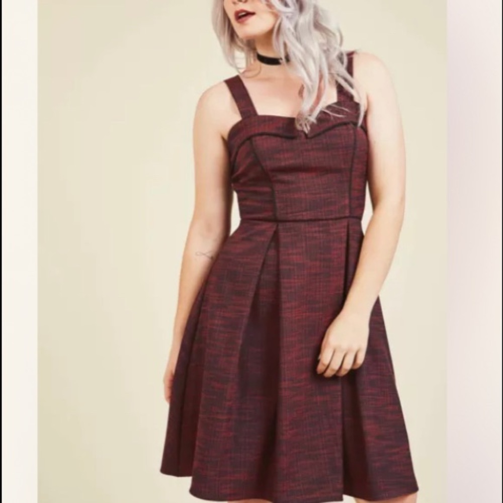 Yellow Star Modcloth Retro Rockabilly Dress